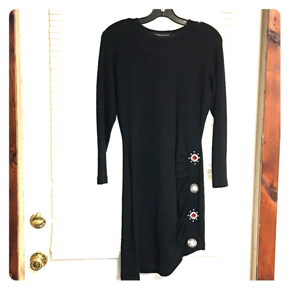 Sexy Form Fitting Vintage Andrea Jovine Dress (L)